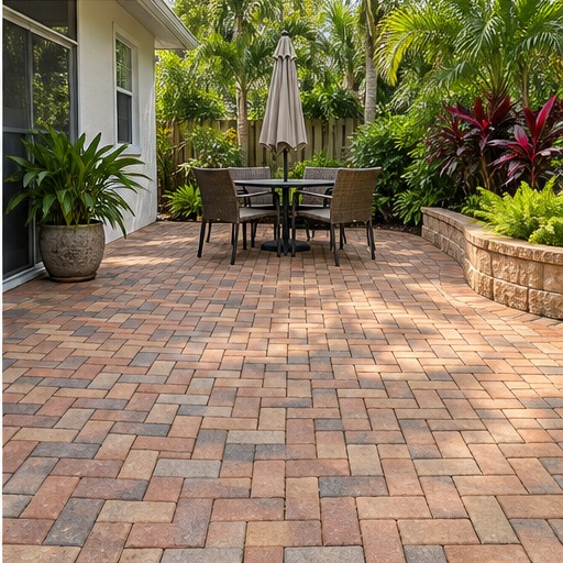 AI-generated clean patio